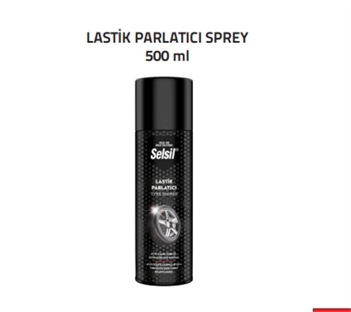 LASTİK PARLATICI SPREY - SELSİL (500ml) (K-24)